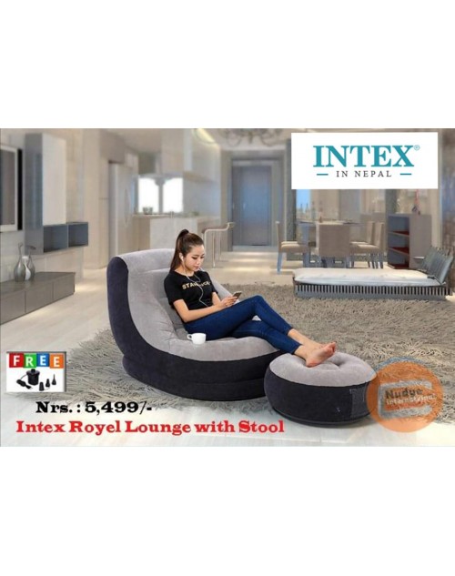 Intex Inflatable Ultra Lounge with Ottoman 68564