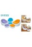 Intex Inflatable Cafe Chaise Lounge Chair and Ottoman, Yellow
